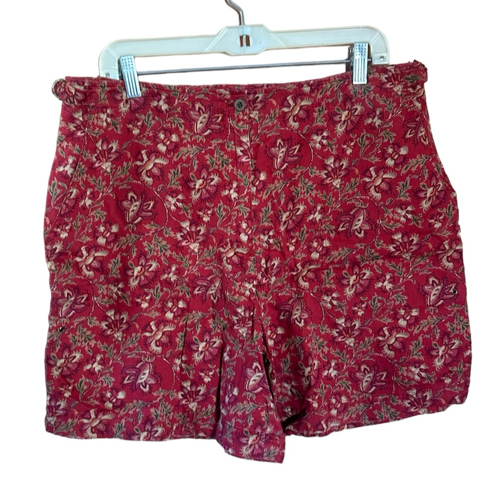 Lauren Ralph Lauren 100% linen floral shorts Size 16
